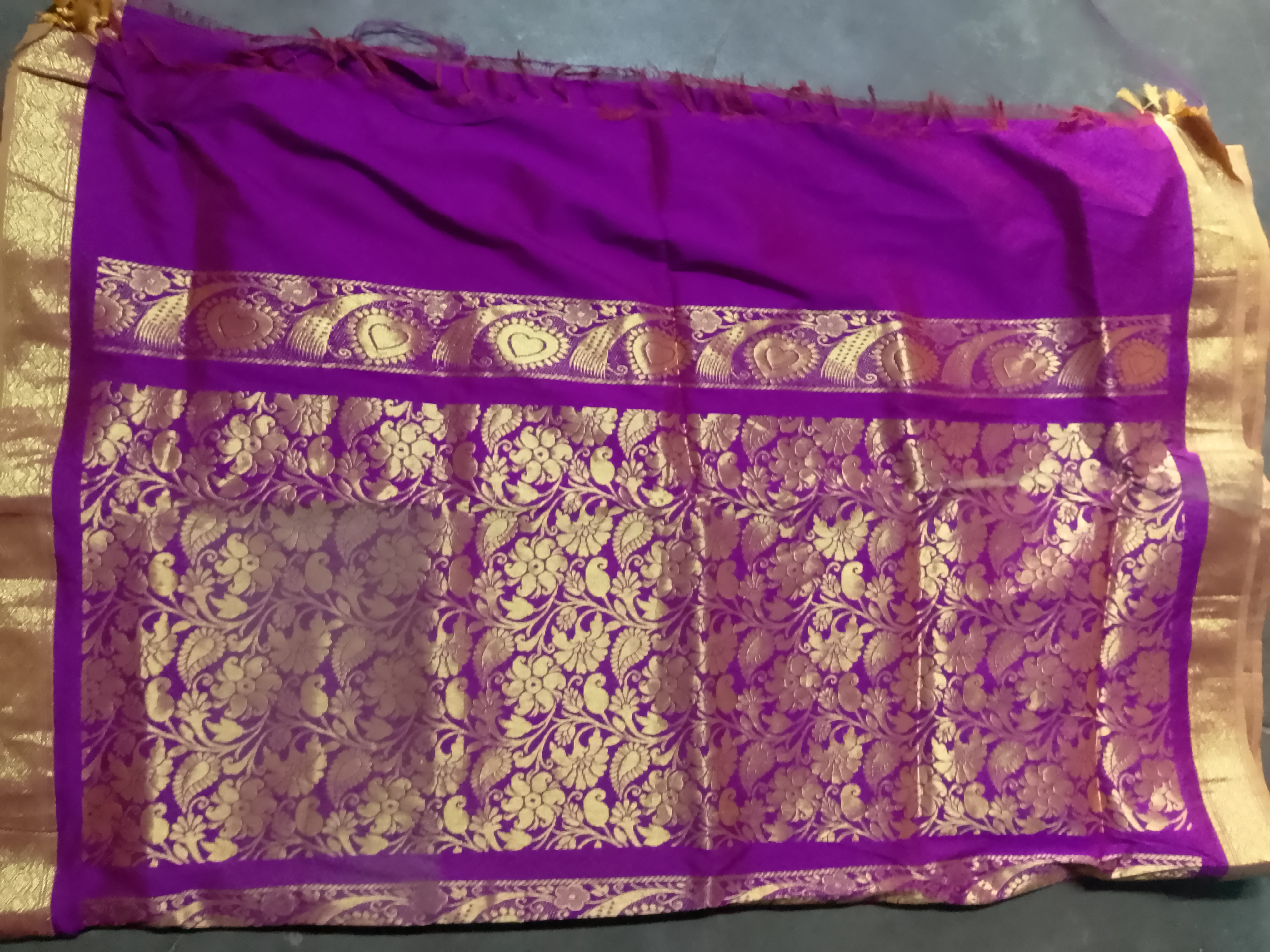 Purple Designer Saree – Good Condition