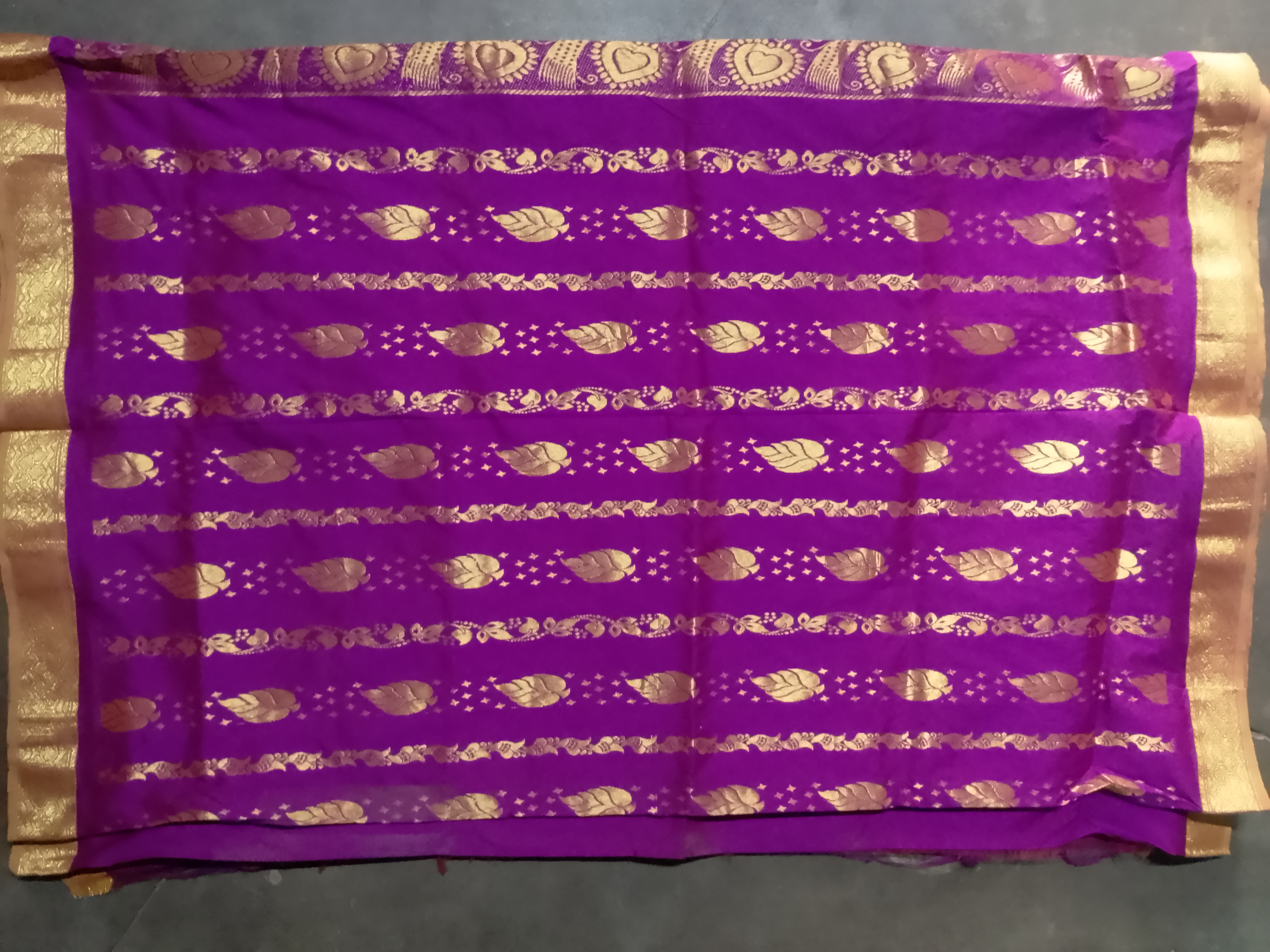 Purple Designer Saree – Good Condition