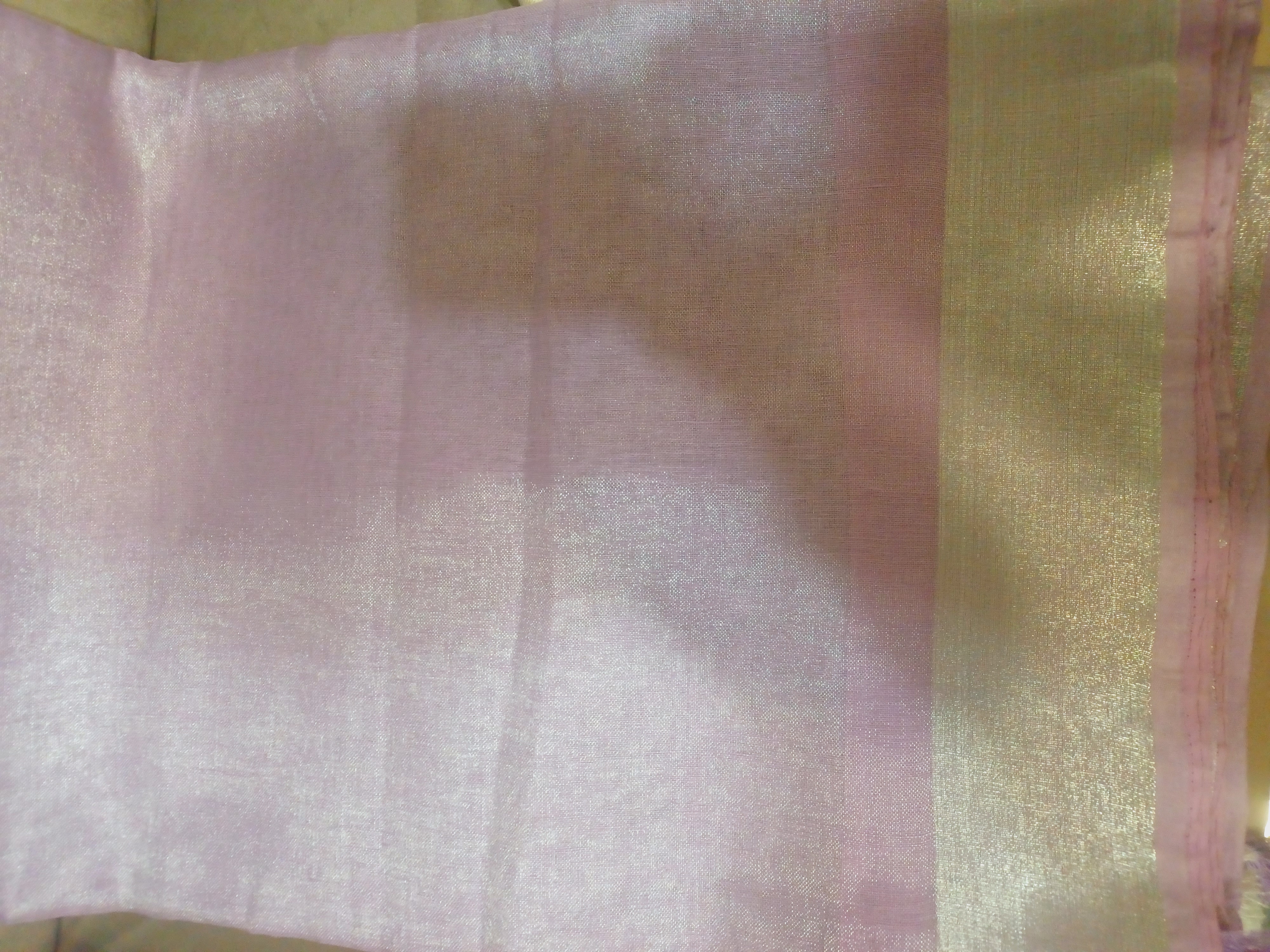 Tissue linen saree Tissue linen saree
