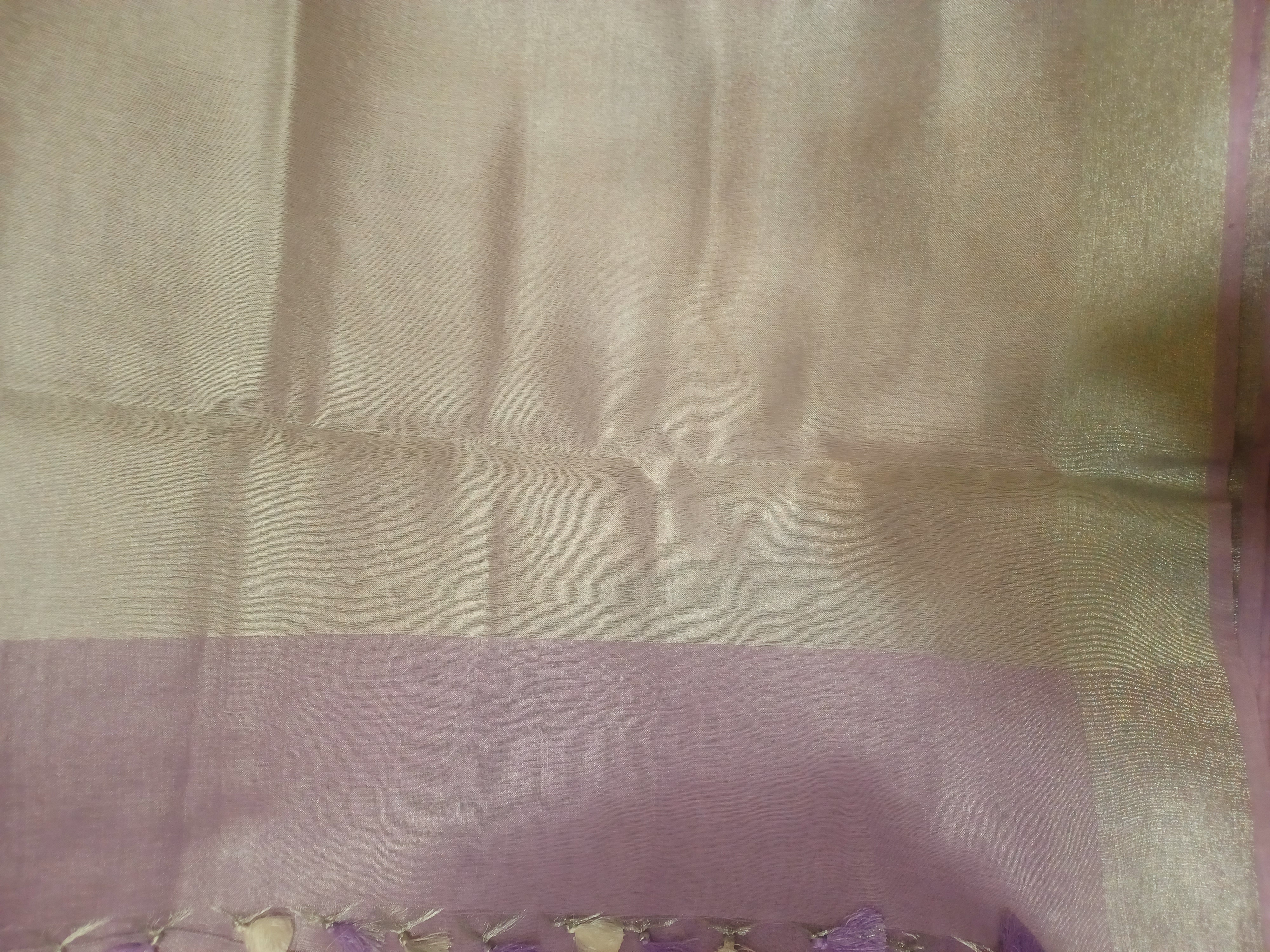 Tissue linen saree Tissue linen saree