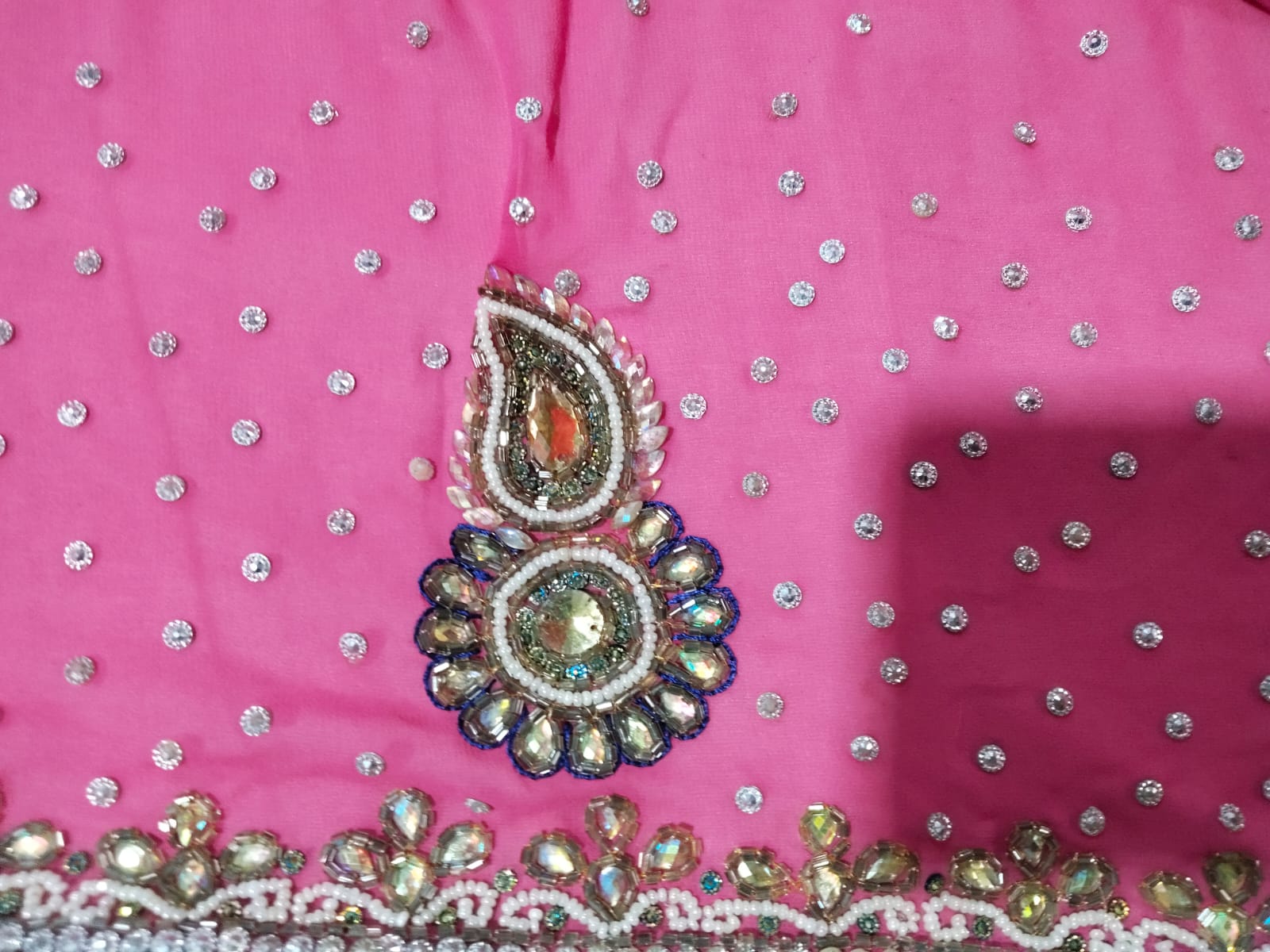 Georgette Stone Design Saree 