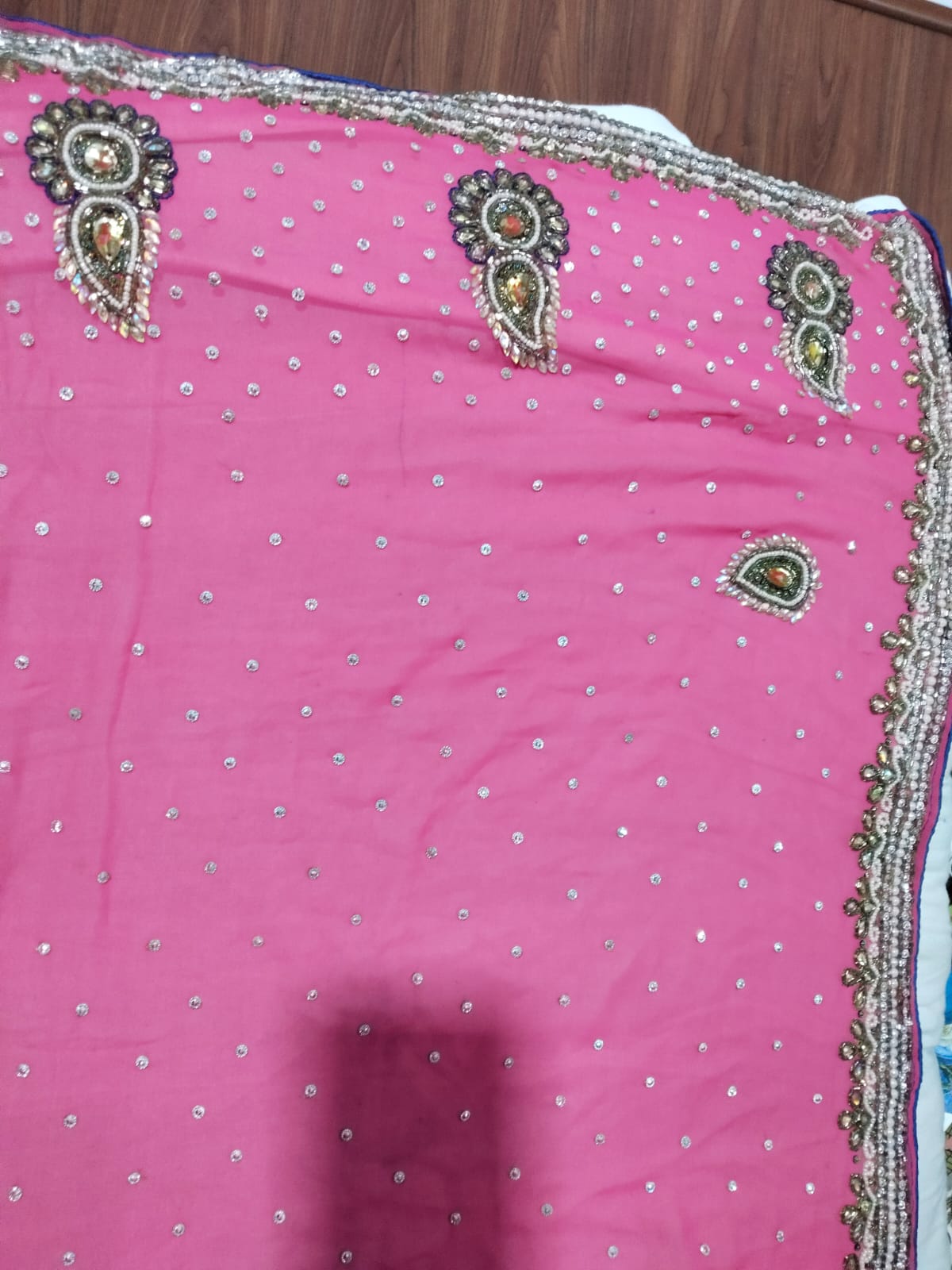 Georgette Stone Design Saree 