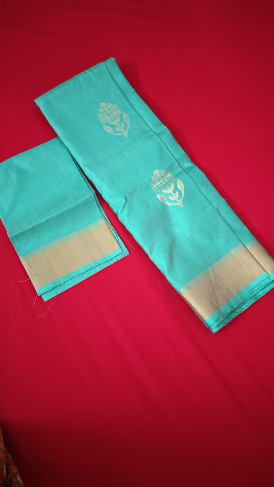 Kancheepuram saree unused with blouse piece 