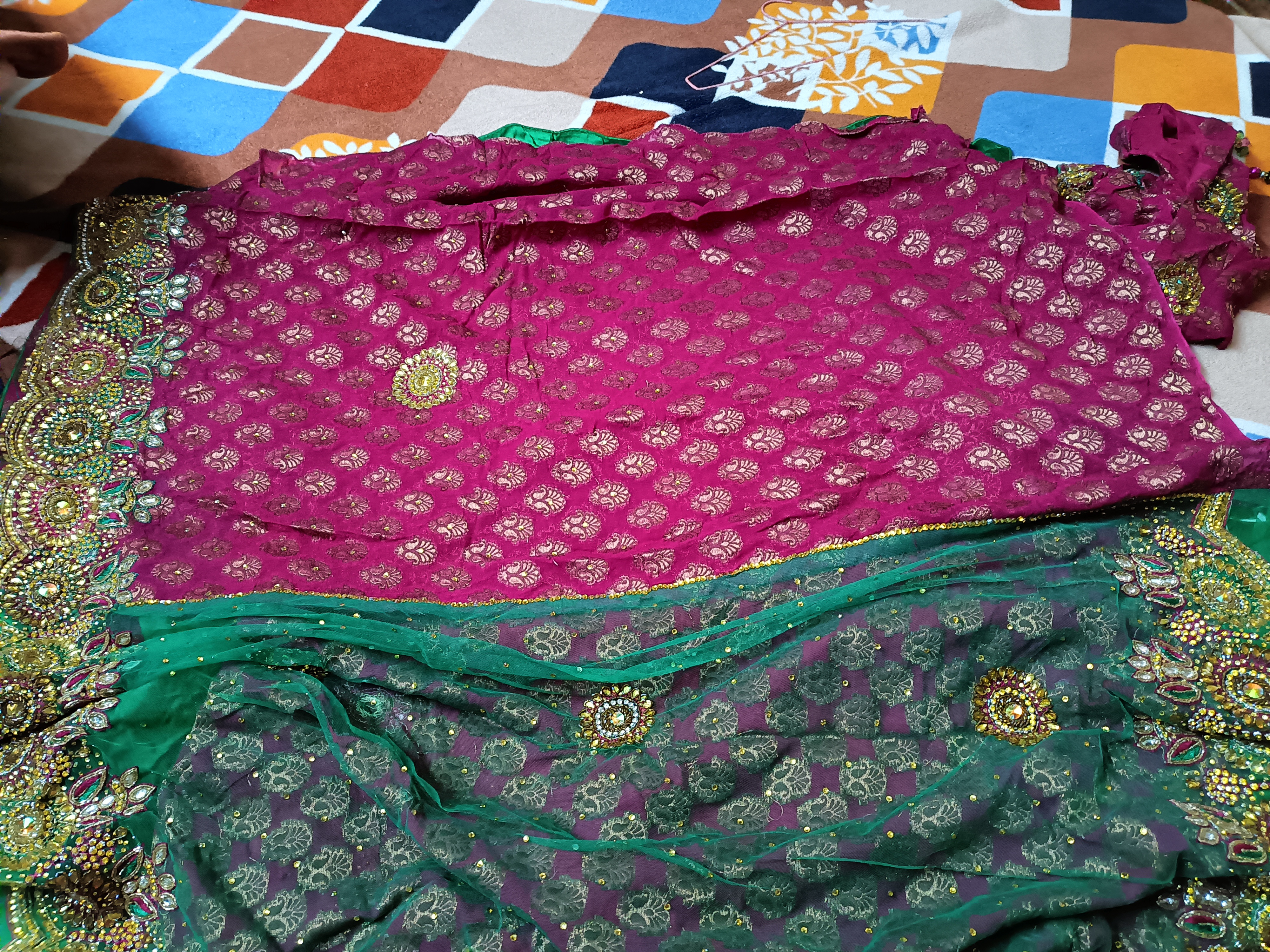Zaree work heavy saree