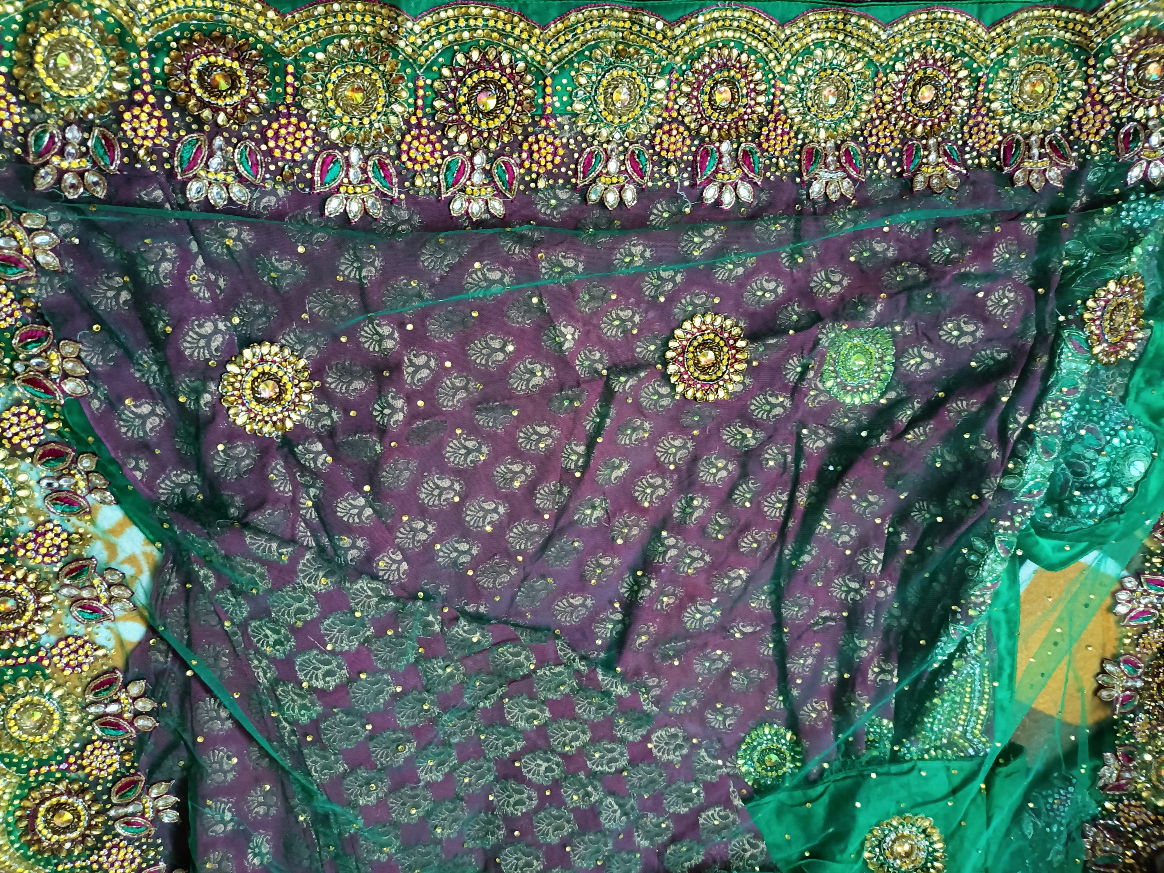 Zaree work heavy saree