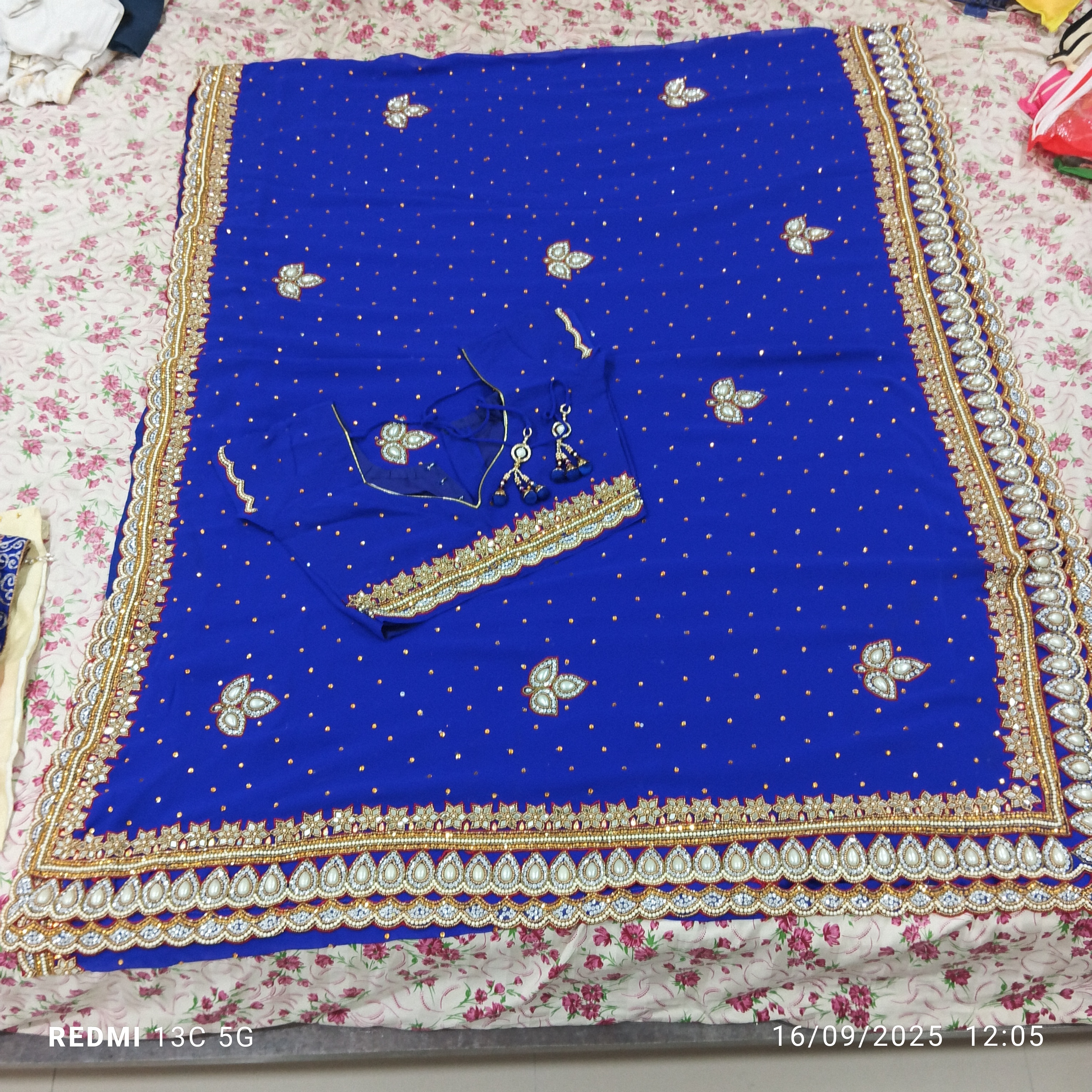 Hand work sari